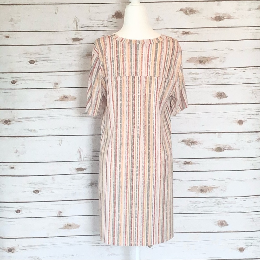 Bcbgeneration Vertical Striped Short Sleeved Dress - image 2